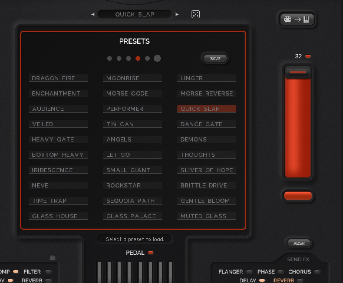 「O: Forbes Pipe Organ」プリセット