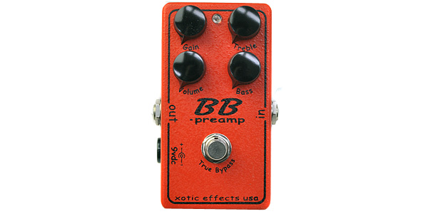 Xotic（エキゾティック） Effects BB Preamp エフェクター XOTIC ( エキゾテｨック ) BB Preamp」玄人好みの歪が得られるギター