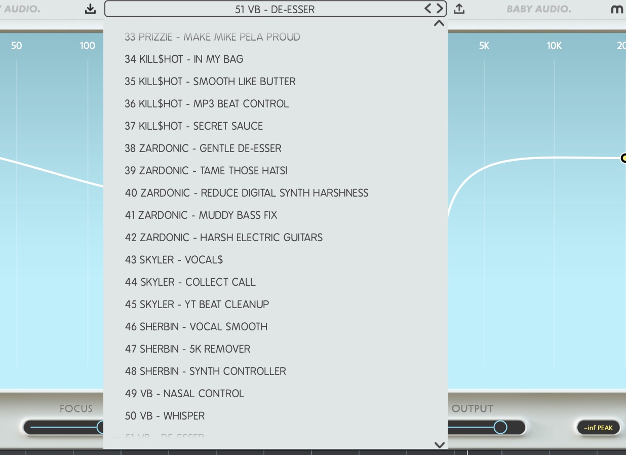 「Smooth Operator」 プリセット