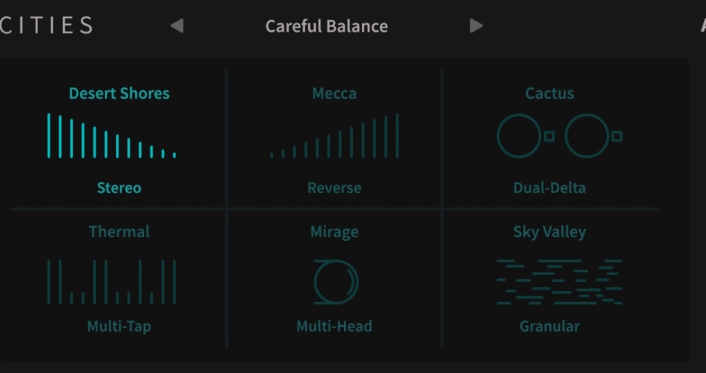 6つのディレイアルゴリズム