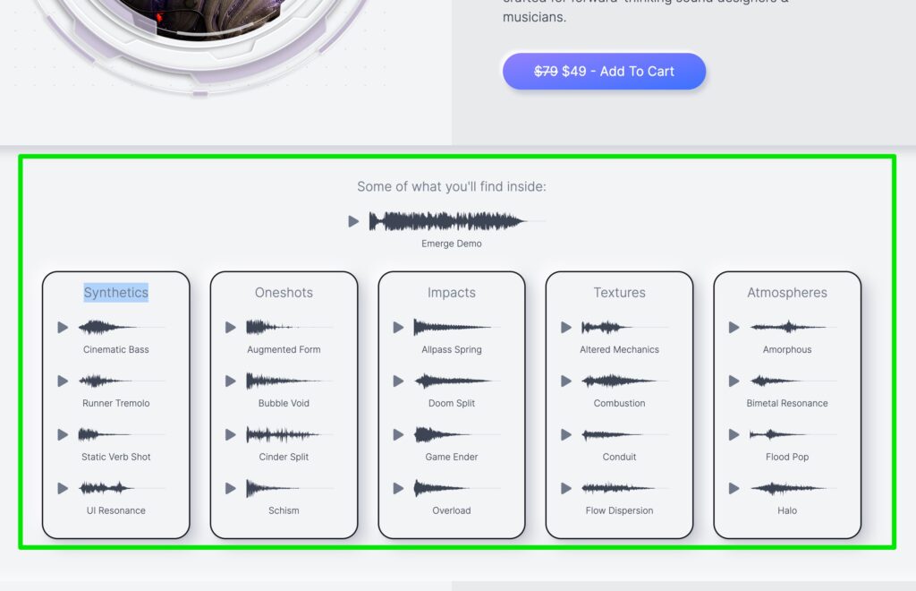 Minimal Audio Emerge