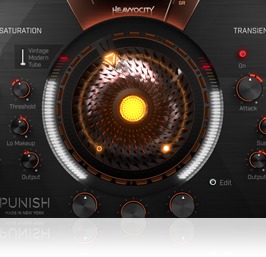 中央のPUNISHノブを回していくとエフェクトが強くなる