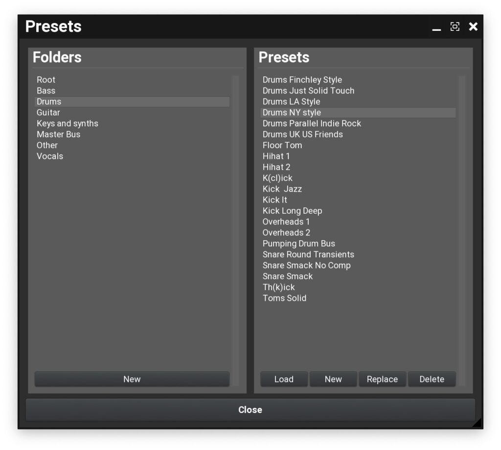 United Plugins UniChannelプリセット