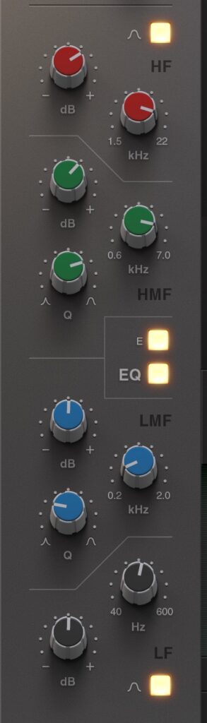 SSL Native Channel Strip 2 「EQセクション」