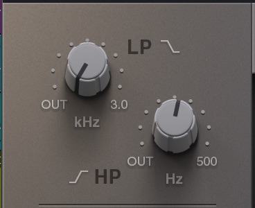 SSL Native Channel Strip 2 「フィルターセクション」