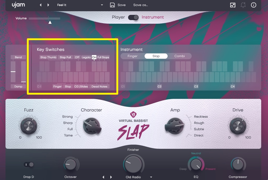Instrumentモード時
