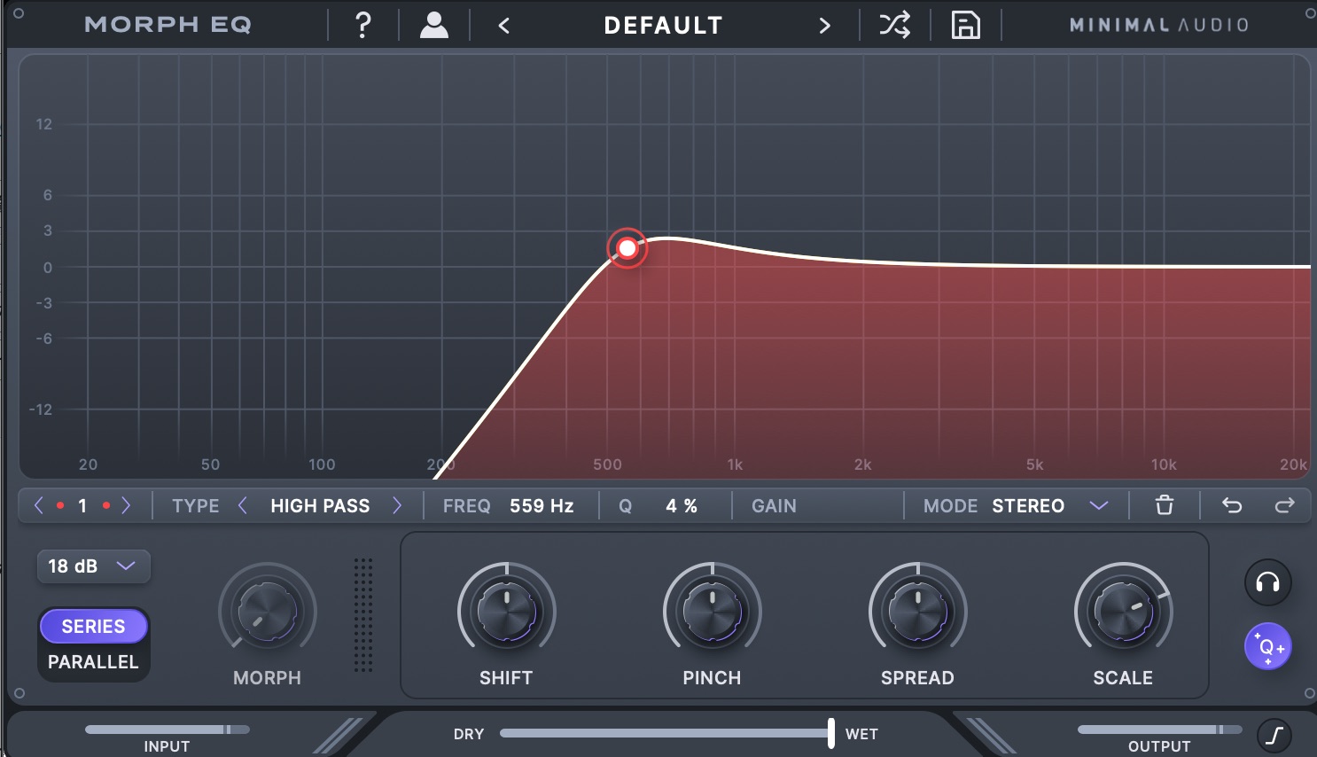 Morph EQ  High passt