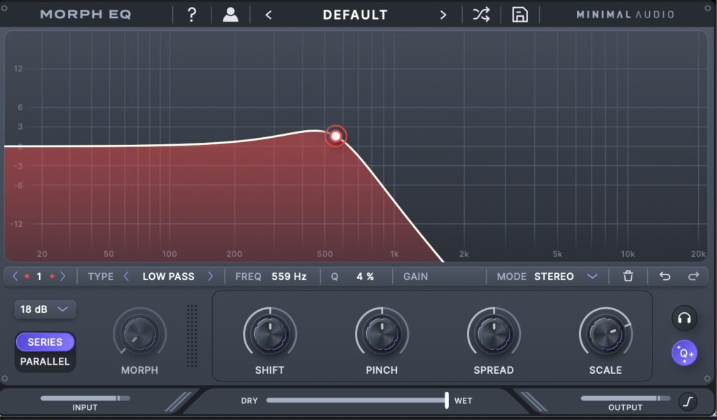 Morph EQ low-pass
