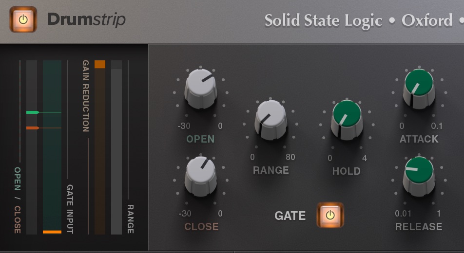 「SSL Native Drumstrip」Gate