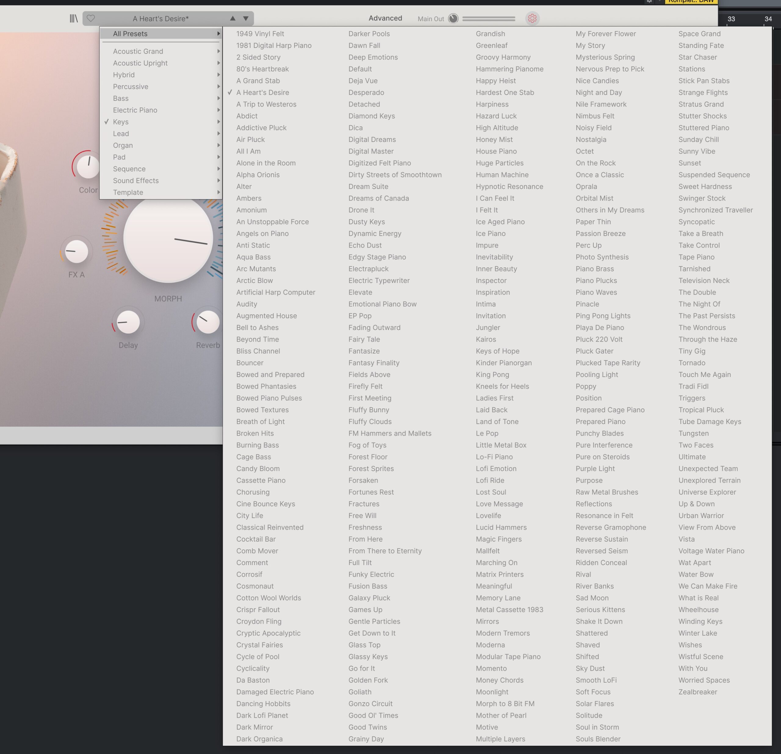 プリセットは300以上