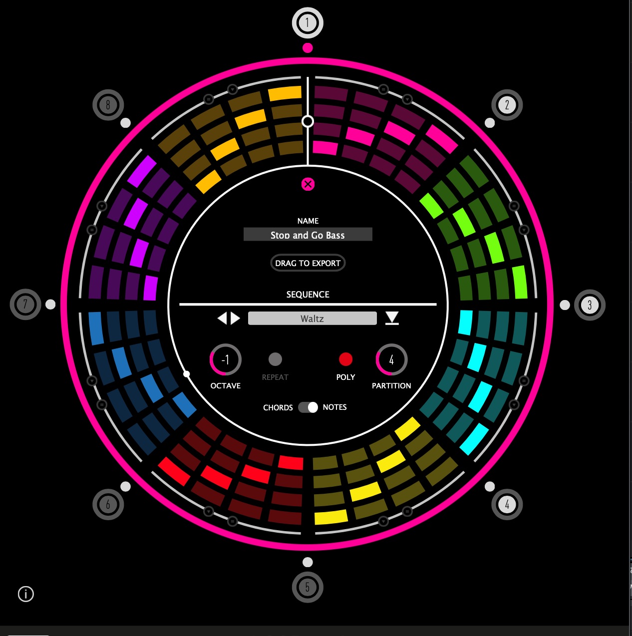 Voice/Note Control画面