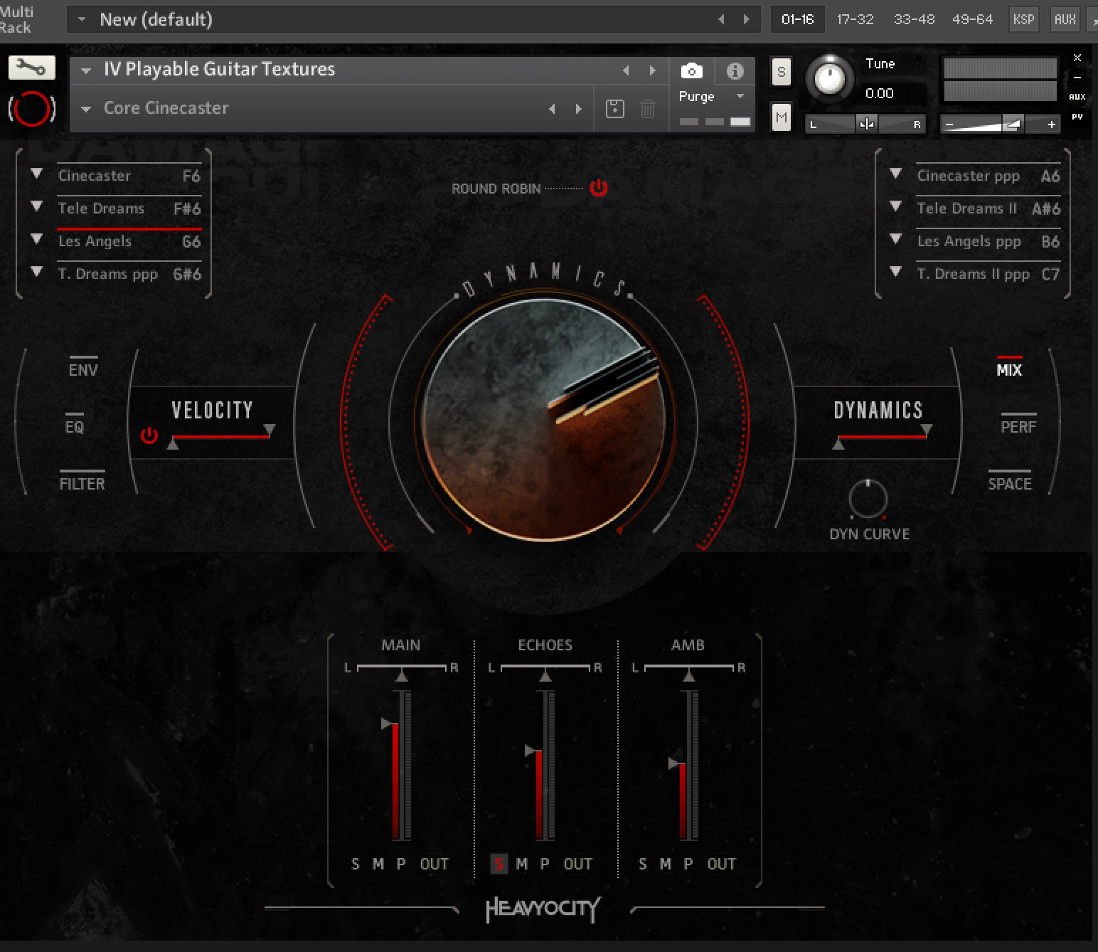 クリーントーンギターの「IV Playable Guitar Textures」