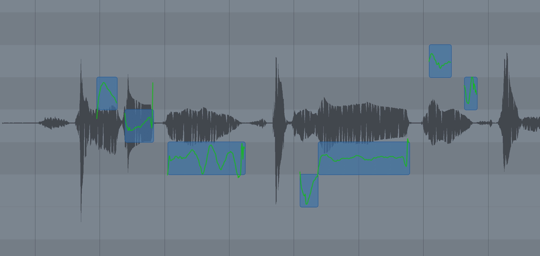 「Auto-Tune Pro Xのノートピッチ補正画面」