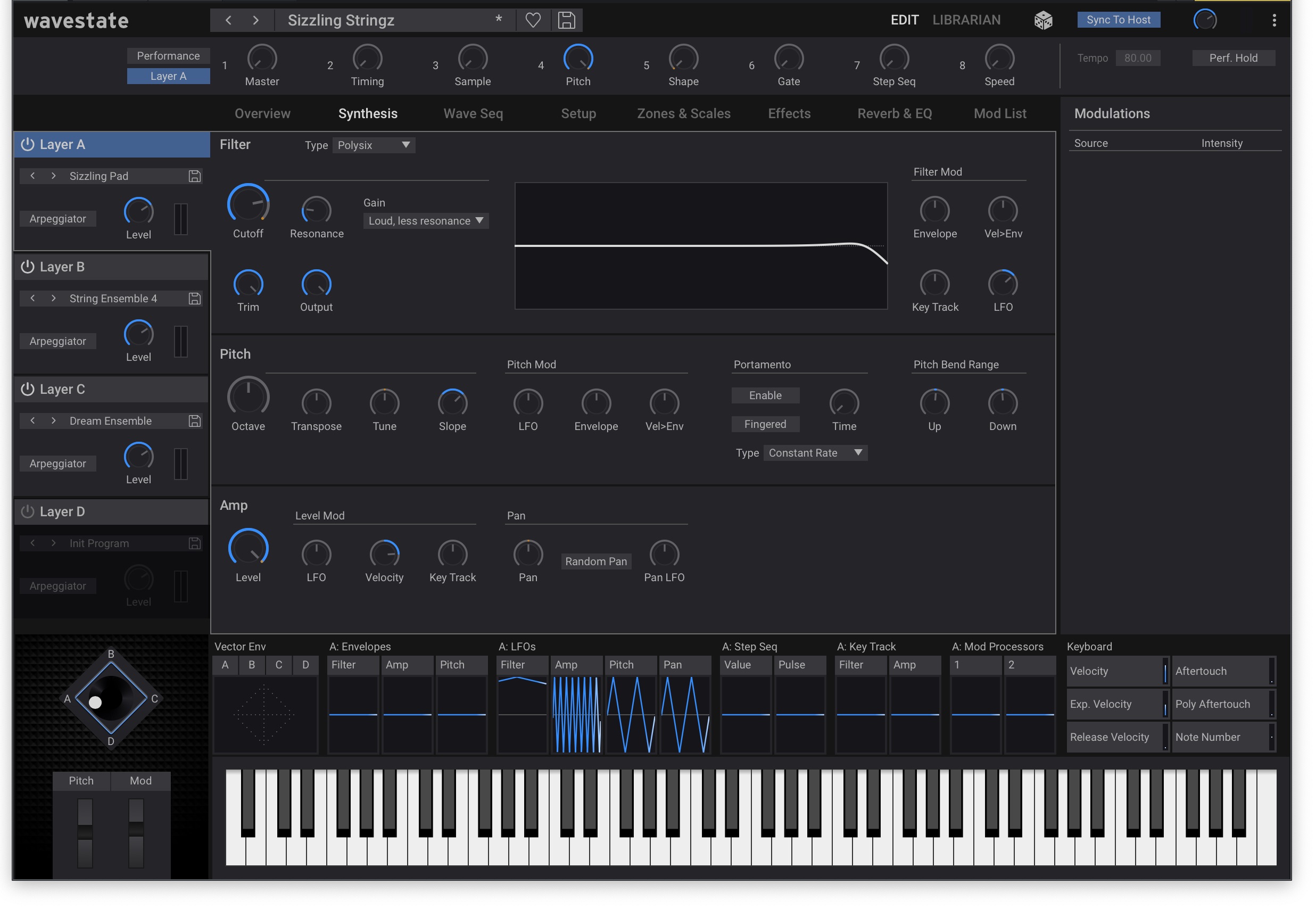 wavestate native設定画面 Layer