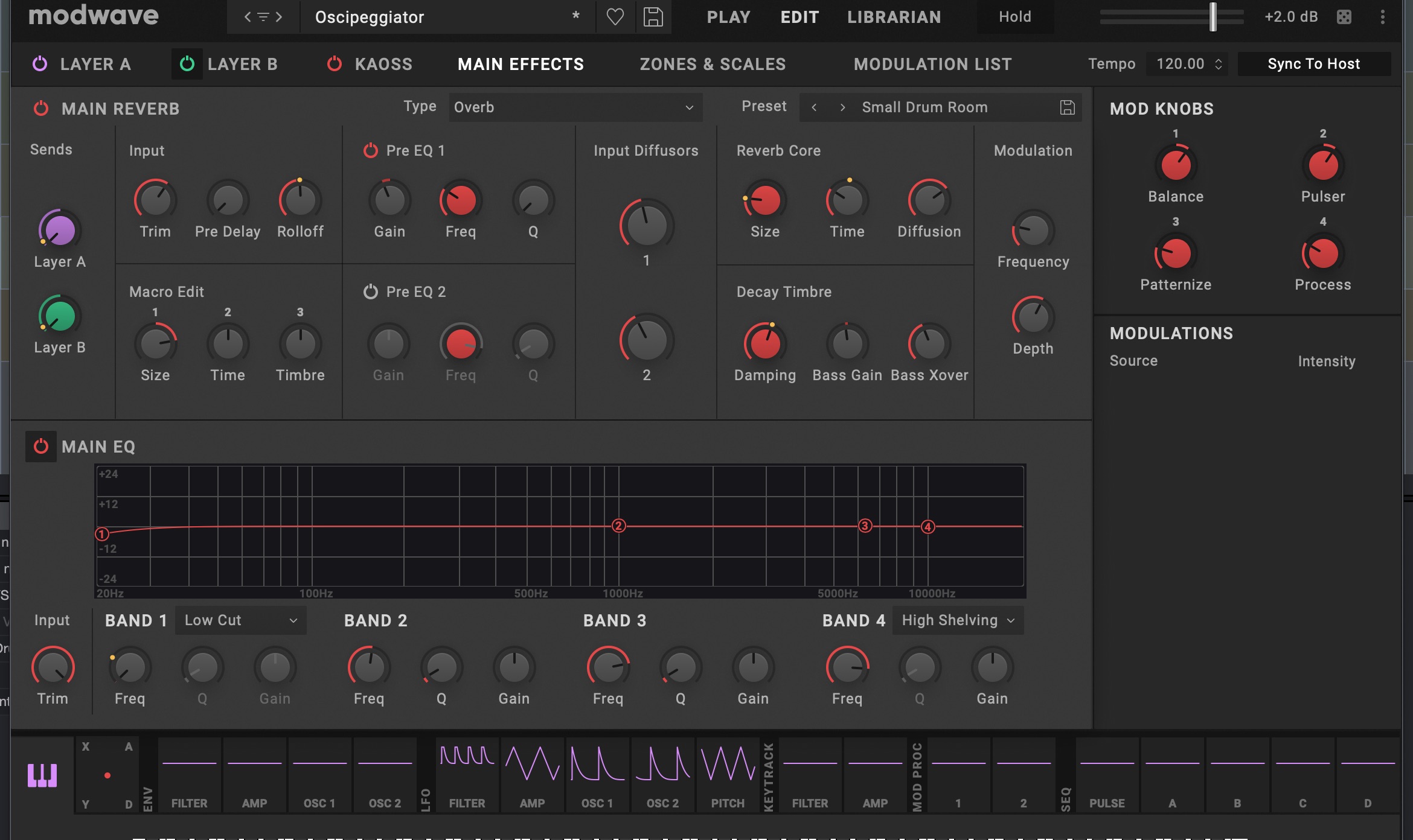 メインエフェクト画面