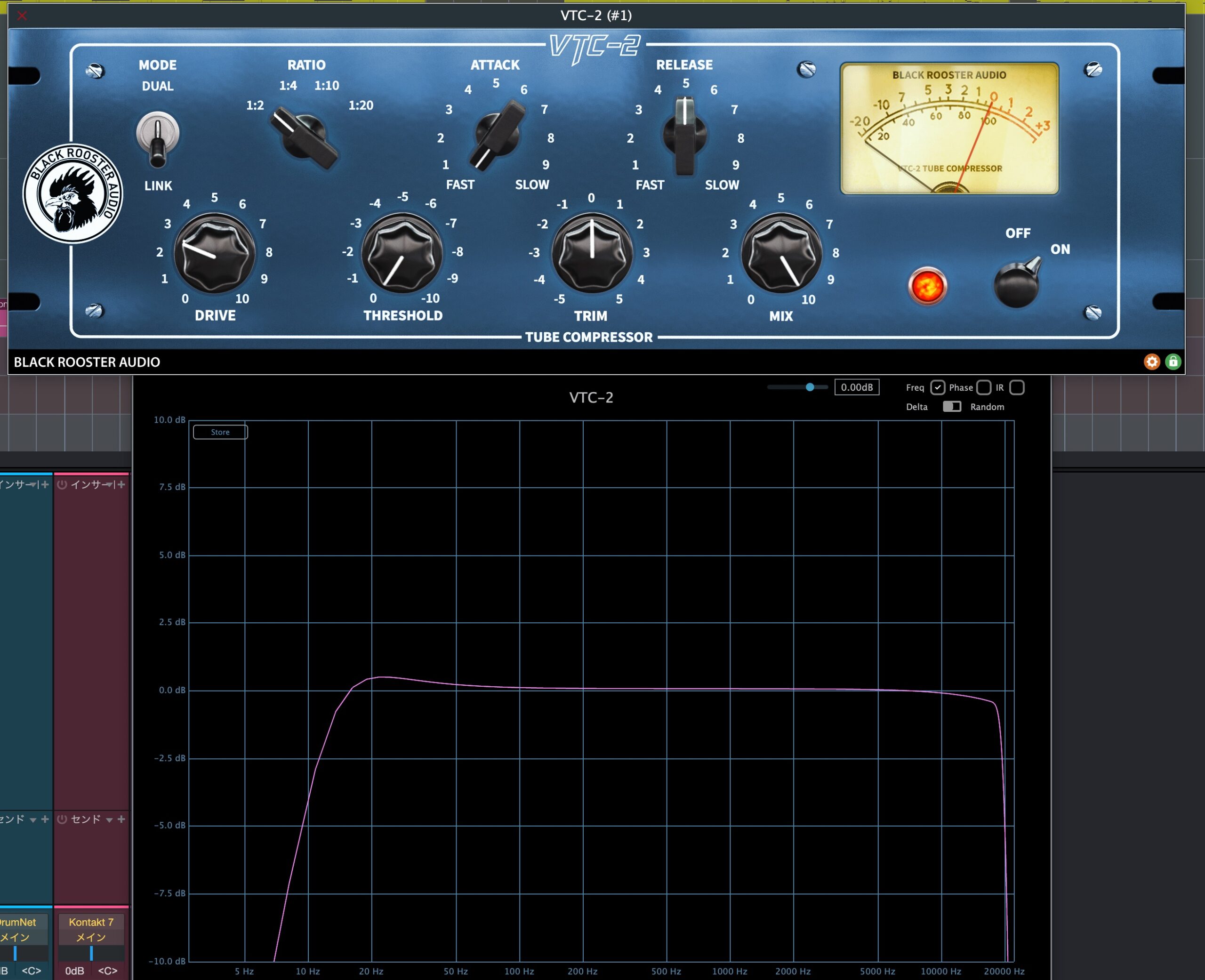 VTC-2を挿したデフォルト状態